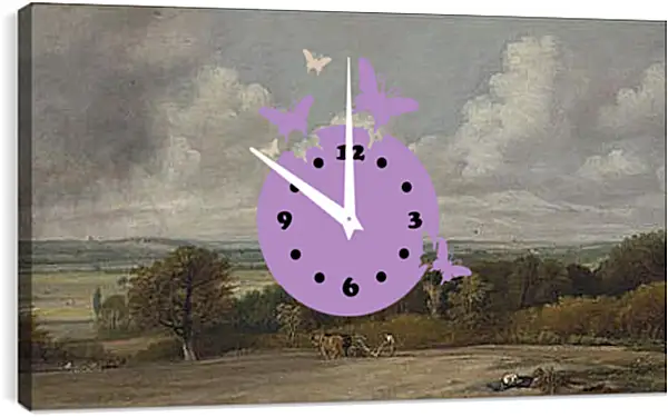 Часы картина - Ploughing Scene in Suffolk. Джон Констебл Часы картина - Ploughing Scene in Suffolk. Джон Констебл