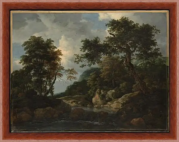 Картина в раме - The Forest Stream. Якоб ван Рейсдал Картина в раме - The Forest Stream. Якоб ван Рейсдал