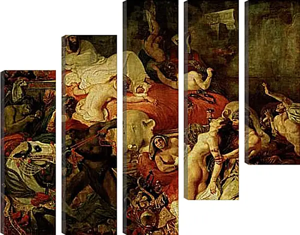 Модульная картина - The death of Sardanapalus. Эжен Делакруа Модульная картина - The death of Sardanapalus. Эжен Делакруа