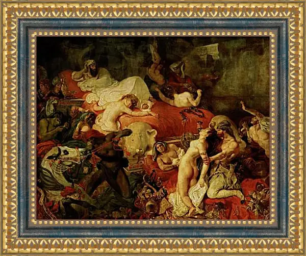 Картина в раме - The death of Sardanapalus. Эжен Делакруа Картина в раме - The death of Sardanapalus. Эжен Делакруа