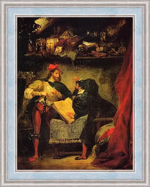Картина в раме - Faust & Mephistopheles. Эжен Делакруа Картина в раме - Faust & Mephistopheles. Эжен Делакруа