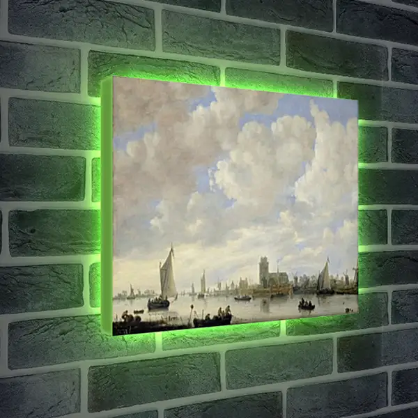 Лайтбокс световая панель - View of the Merwede off Dordrecht. Ян ван Гойен Лайтбокс световая панель - View of the Merwede off Dordrecht. Ян ван Гойен