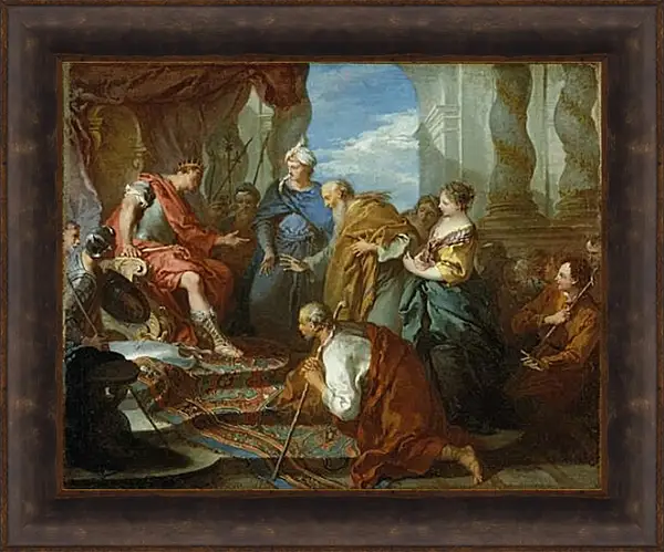 Картина в раме - Joseph presenting his father and brothers to Pharaoh. Франсуа Буше Картина в раме - Joseph presenting his father and brothers to Pharaoh. Франсуа Буше