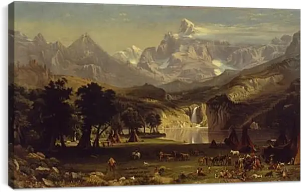 Постер на подрамнике - The Rocky Mountains, Landers Peak. Альберт Бирштадт Постер на подрамнике - The Rocky Mountains, Landers Peak. Альберт Бирштадт