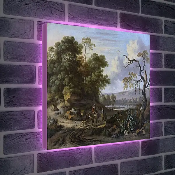 Лайтбокс световая панель - Landschap met ezelrijder. Ян Вейнантс Лайтбокс световая панель - Landschap met ezelrijder. Ян Вейнантс