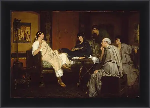Картина в раме - Tibullus at Delias house. Лоуренс Альма-Тадема Картина в раме - Tibullus at Delias house. Лоуренс Альма-Тадема