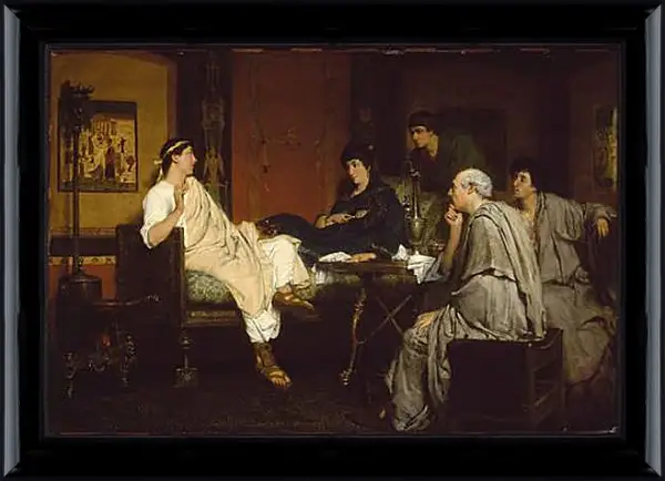Картина в раме - Tibullus at Delias house. Лоуренс Альма-Тадема Картина в раме - Tibullus at Delias house. Лоуренс Альма-Тадема