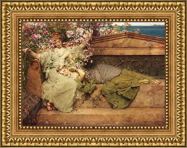 Картина в раме - In The Rose Garden. Лоуренс Альма-Тадема Картина в раме - In The Rose Garden. Лоуренс Альма-Тадема