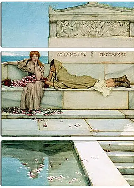 Модульная картина - Xanthe and Phaon. Лоуренс Альма-Тадема Модульная картина - Xanthe and Phaon. Лоуренс Альма-Тадема