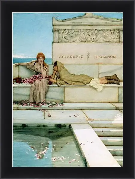 Картина в раме - Xanthe and Phaon. Лоуренс Альма-Тадема Картина в раме - Xanthe and Phaon. Лоуренс Альма-Тадема