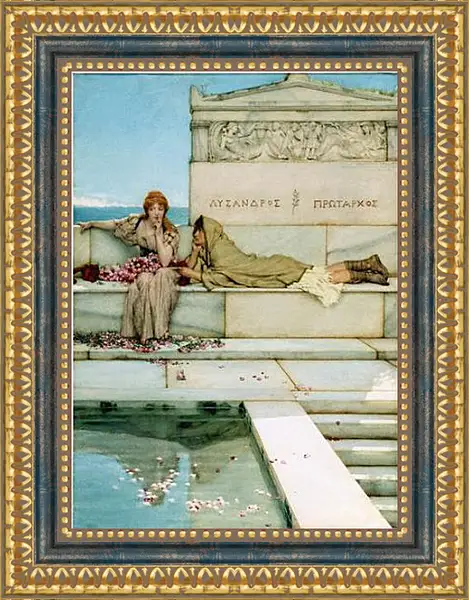 Картина в раме - Xanthe and Phaon. Лоуренс Альма-Тадема Картина в раме - Xanthe and Phaon. Лоуренс Альма-Тадема