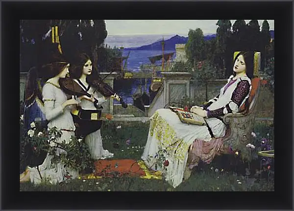 Картина в раме - St.cecilia. Джон Уотерхаус Картина в раме - St.cecilia. Джон Уотерхаус