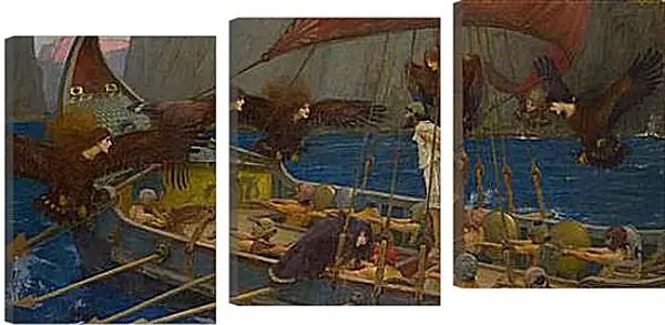 Модульная картина - Ulysses and the Sirens. Джон Уотерхауз Модульная картина - Ulysses and the Sirens. Джон Уотерхауз
