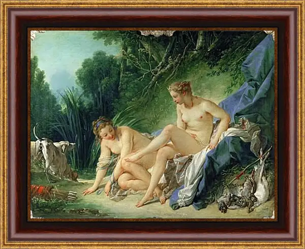 Картина в раме - Diana after swimming. Франсуа Буше Картина в раме - Diana after swimming. Франсуа Буше