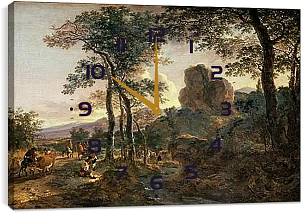 Часы картина - A Mountain Path. Ян Бот Часы картина - A Mountain Path. Ян Бот