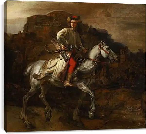 Постер на подрамнике - The Polish Rider. Рембрандт Постер на подрамнике - The Polish Rider. Рембрандт