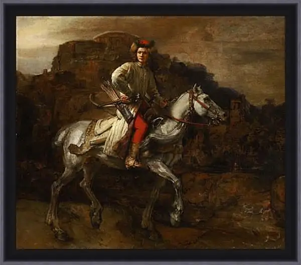 Картина в раме - The Polish Rider. Рембрандт Картина в раме - The Polish Rider. Рембрандт