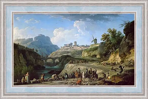 Картина в раме - Construction of a road. Якоб ван Рейсдал Картина в раме - Construction of a road. Якоб ван Рейсдал