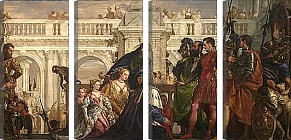 Модульная картина - The family of Darius before Alexander. Паоло Веронезе Модульная картина - The family of Darius before Alexander. Паоло Веронезе