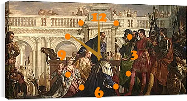 Часы картина - The family of Darius before Alexander. Паоло Веронезе Часы картина - The family of Darius before Alexander. Паоло Веронезе