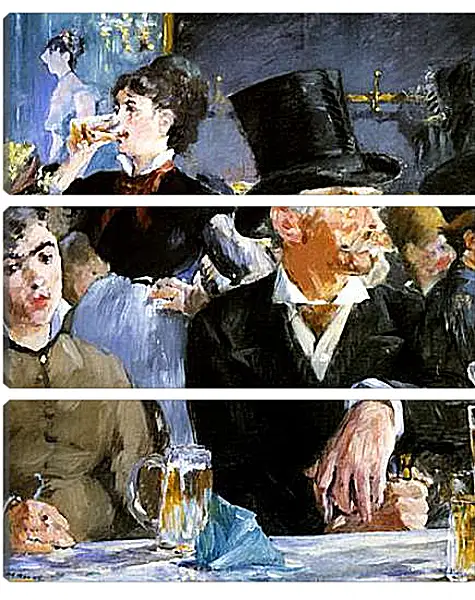 Модульная картина - Au Cafe-concert, With the Cafe concert, Huile sur toile. Эдуард Мане Модульная картина - Au Cafe-concert, With the Cafe concert, Huile sur toile. Эдуард Мане