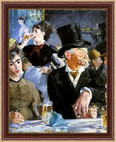 Картина в раме - Au Cafe-concert, With the Cafe concert, Huile sur toile. Эдуард Мане Картина в раме - Au Cafe-concert, With the Cafe concert, Huile sur toile. Эдуард Мане