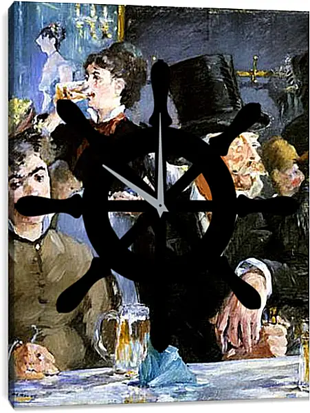 Часы картина - Au Cafe-concert, With the Cafe concert, Huile sur toile. Эдуард Мане Часы картина - Au Cafe-concert, With the Cafe concert, Huile sur toile. Эдуард Мане