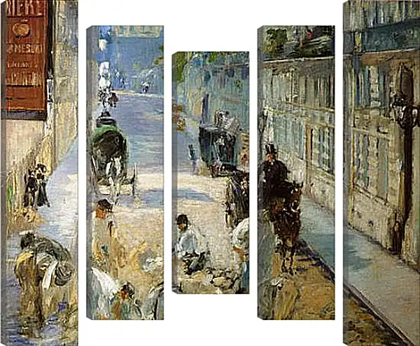 Модульная картина - rue mosnier aux paveurs. Эдуард Мане Модульная картина - rue mosnier aux paveurs. Эдуард Мане