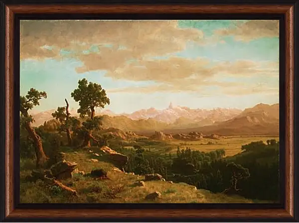 Картина в раме - Wind River Country. Альберт Бирштадт Картина в раме - Wind River Country. Альберт Бирштадт