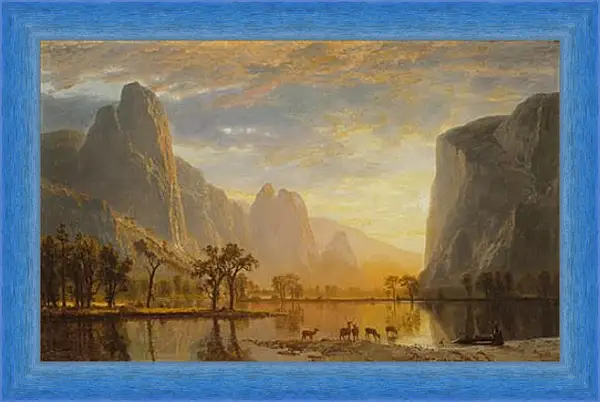 Картина в раме - Valley of the Yosemite. Альберт Бирштадт Картина в раме - Valley of the Yosemite. Альберт Бирштадт