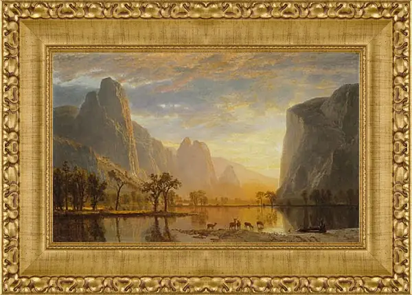 Картина в раме - Valley of the Yosemite. Альберт Бирштадт Картина в раме - Valley of the Yosemite. Альберт Бирштадт