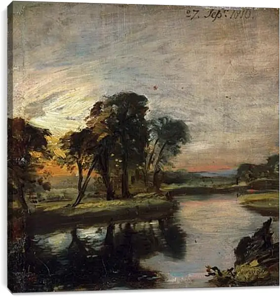 Постер на подрамнике - A View on the Stour. Джон Констебл Постер на подрамнике - A View on the Stour. Джон Констебл