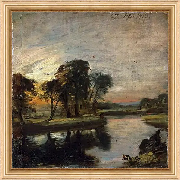 Картина в раме - A View on the Stour. Джон Констебл Картина в раме - A View on the Stour. Джон Констебл