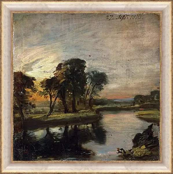 Картина в раме - A View on the Stour. Джон Констебл Картина в раме - A View on the Stour. Джон Констебл