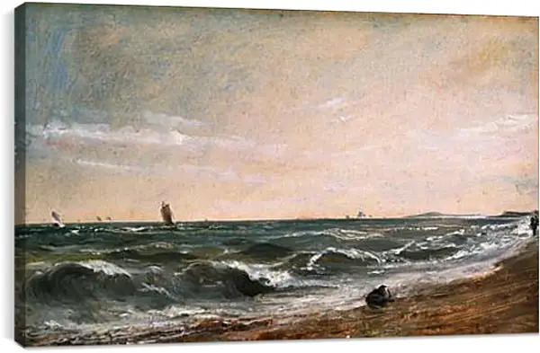 Постер на подрамнике - Coast scene, Brighton. Джон Констебл Постер на подрамнике - Coast scene, Brighton. Джон Констебл