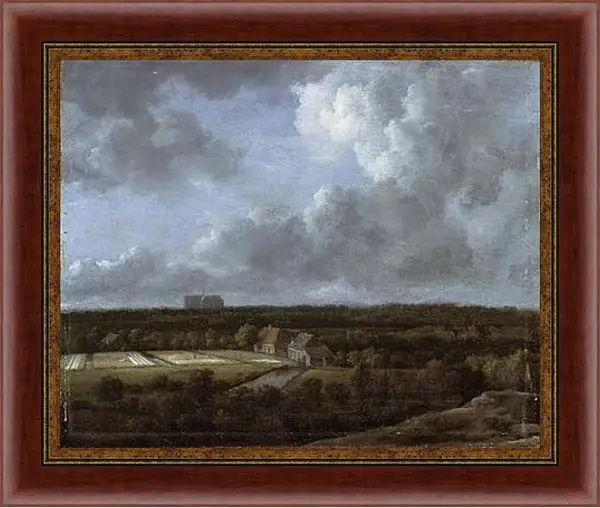 Картина в раме - Bleaching Fields to the North-Northeast of Haarlem. Якоб ван Рейсдал Картина в раме - Bleaching Fields to the North-Northeast of Haarlem. Якоб ван Рейсдал