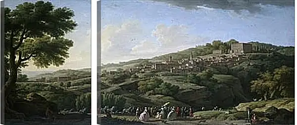 Модульная картина - Villa at Caprarola. Клод Жозеф Верне Модульная картина - Villa at Caprarola. Клод Жозеф Верне