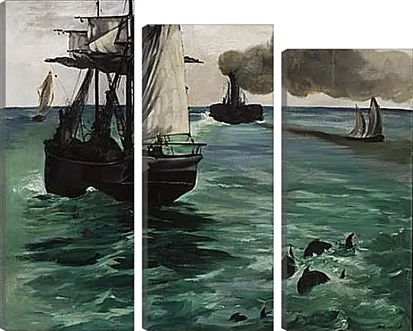 Модульная картина - Marine View. Эдуард Мане Модульная картина - Marine View. Эдуард Мане