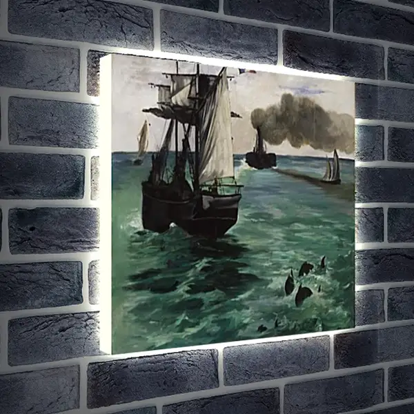 Лайтбокс световая панель - Marine View. Эдуард Мане Лайтбокс световая панель - Marine View. Эдуард Мане