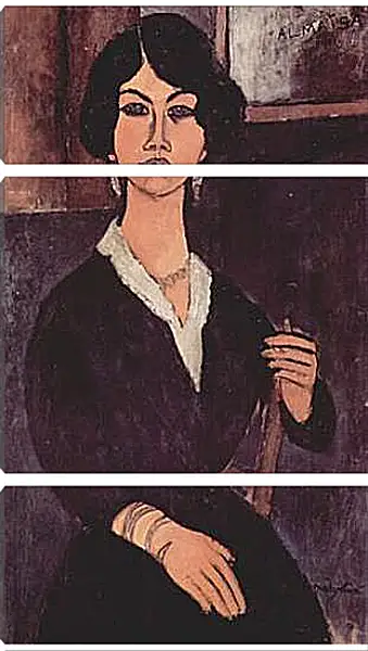 Модульная картина - Sitzende Algerische Almaiisa. Амедео Модильяни Модульная картина - Sitzende Algerische Almaiisa. Амедео Модильяни