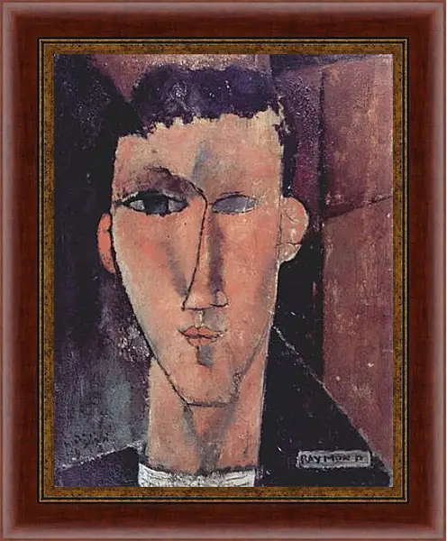 Картина в раме - Portrait of Raymond. Амедео Модильяни Картина в раме - Portrait of Raymond. Амедео Модильяни
