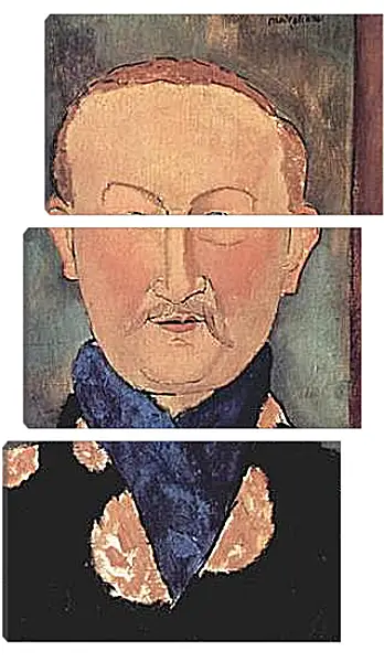 Модульная картина - Portrait of Leon Bakst. Амедео Модильяни Модульная картина - Portrait of Leon Bakst. Амедео Модильяни