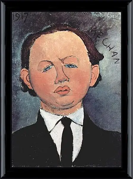 Картина в раме - Portrait of the Mechanical. Амедео Модильяни Картина в раме - Portrait of the Mechanical. Амедео Модильяни