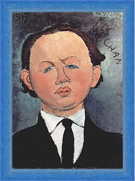 Картина в раме - Portrait of the Mechanical. Амедео Модильяни Картина в раме - Portrait of the Mechanical. Амедео Модильяни