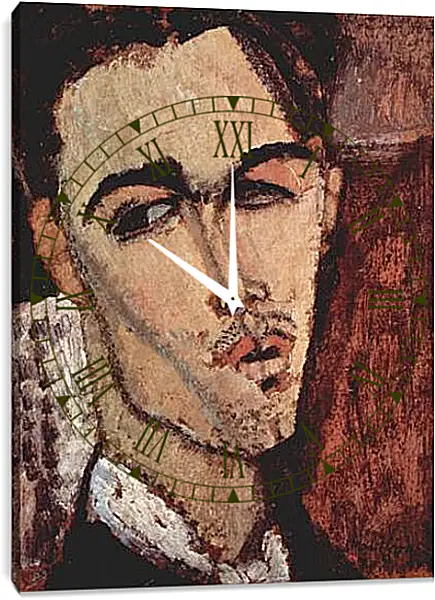 Часы картина - Portrait of Celso Lagar. Амедео Модильяни Часы картина - Portrait of Celso Lagar. Амедео Модильяни