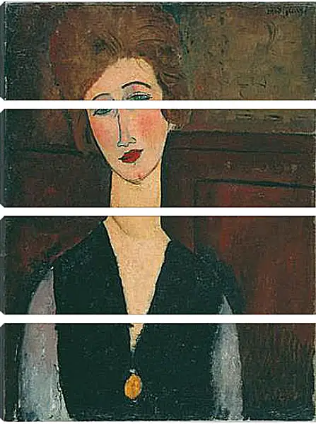 Модульная картина - Portrait of a Woman. Амедео Модильяни Модульная картина - Portrait of a Woman. Амедео Модильяни