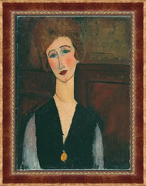 Картина в раме - Portrait of a Woman. Амедео Модильяни Картина в раме - Portrait of a Woman. Амедео Модильяни
