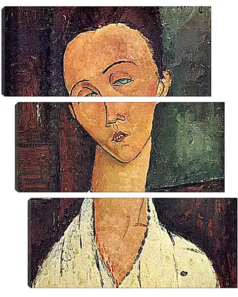 Модульная картина - Portrait of Lunia Czechowska. Амедео Модильяни Модульная картина - Portrait of Lunia Czechowska. Амедео Модильяни