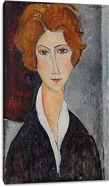 Постер на подрамнике - Portrait de Femme. Портрет женщины. Амедео Модильяни Постер на подрамнике - Portrait de Femme. Портрет женщины. Амедео Модильяни