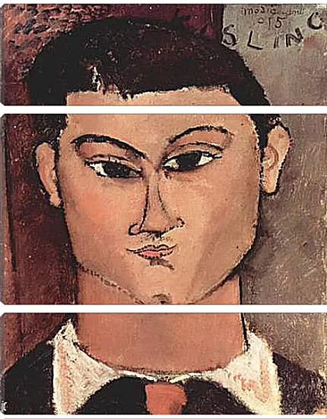 Модульная картина - Portrat de Moise Kiesling. Амедео Модильяни Модульная картина - Portrat de Moise Kiesling. Амедео Модильяни